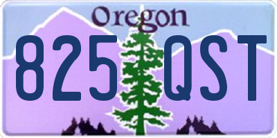 OR license plate 825QST