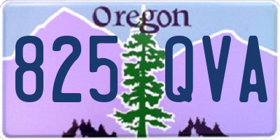 OR license plate 825QVA