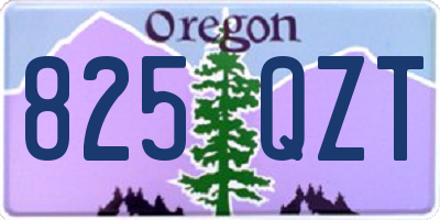 OR license plate 825QZT