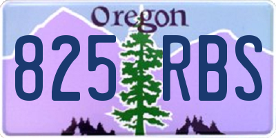 OR license plate 825RBS