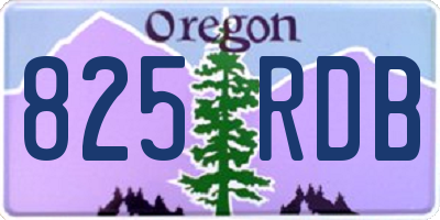 OR license plate 825RDB
