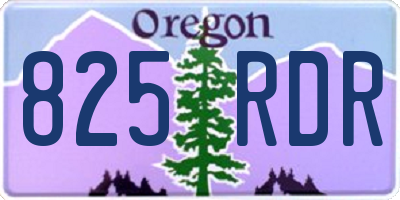 OR license plate 825RDR