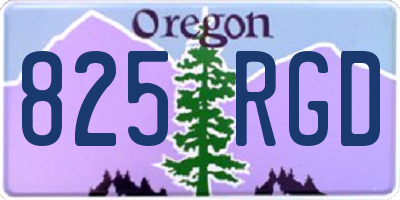 OR license plate 825RGD