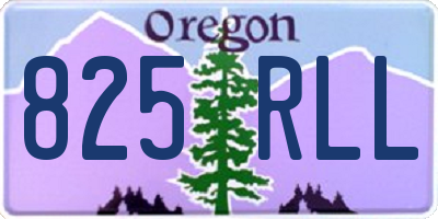 OR license plate 825RLL