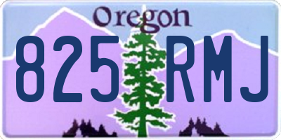 OR license plate 825RMJ