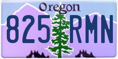 OR license plate 825RMN