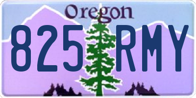 OR license plate 825RMY