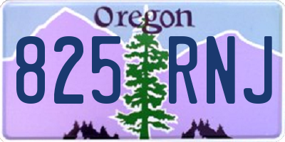 OR license plate 825RNJ
