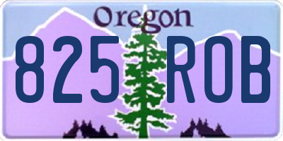 OR license plate 825ROB