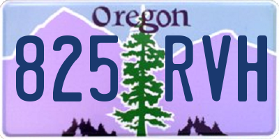 OR license plate 825RVH