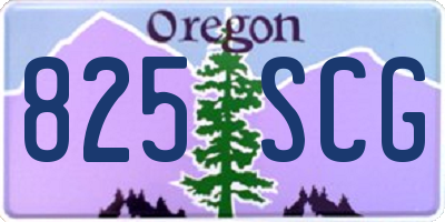 OR license plate 825SCG