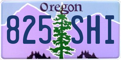OR license plate 825SHI