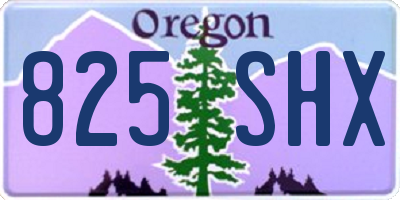 OR license plate 825SHX
