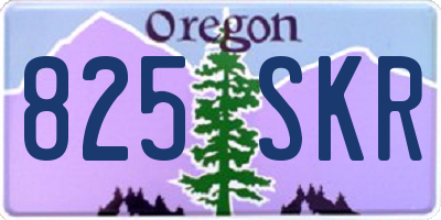 OR license plate 825SKR