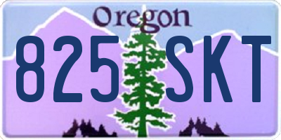 OR license plate 825SKT