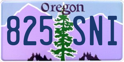 OR license plate 825SNI