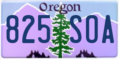 OR license plate 825SOA
