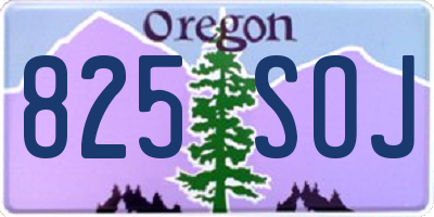 OR license plate 825SOJ