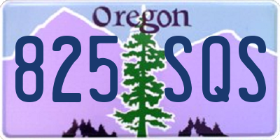 OR license plate 825SQS