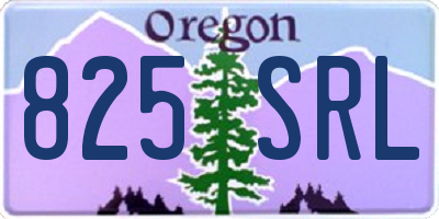 OR license plate 825SRL