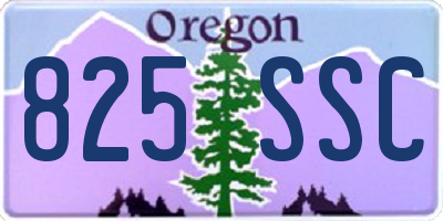 OR license plate 825SSC
