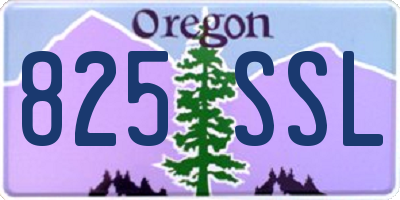 OR license plate 825SSL