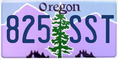 OR license plate 825SST