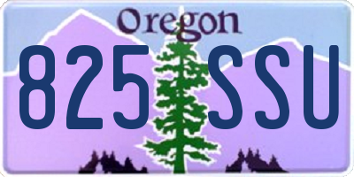 OR license plate 825SSU