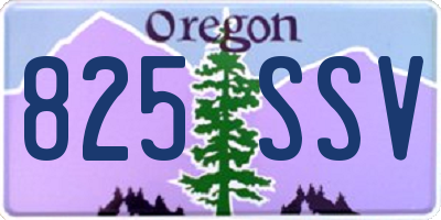 OR license plate 825SSV