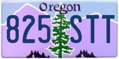OR license plate 825STT