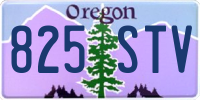 OR license plate 825STV