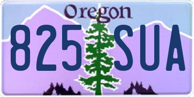 OR license plate 825SUA