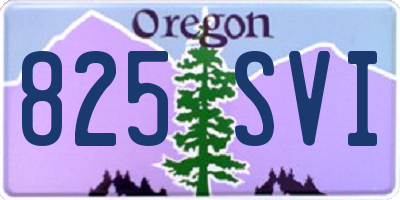 OR license plate 825SVI