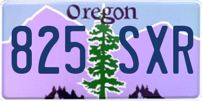 OR license plate 825SXR