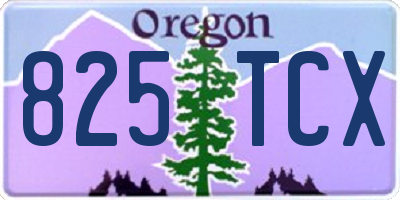 OR license plate 825TCX