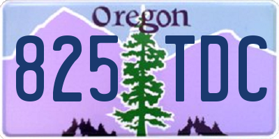 OR license plate 825TDC