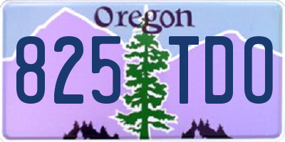 OR license plate 825TDO