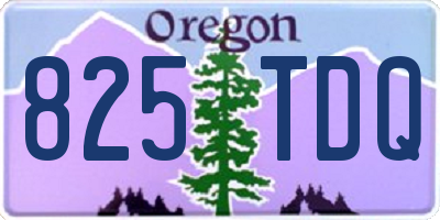 OR license plate 825TDQ