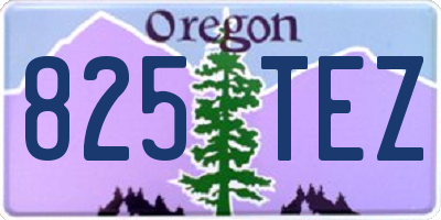 OR license plate 825TEZ