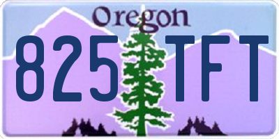 OR license plate 825TFT