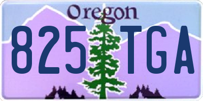 OR license plate 825TGA