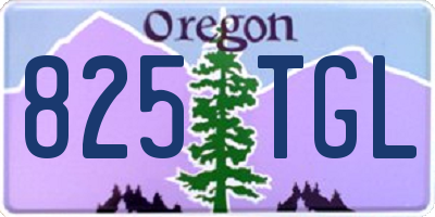 OR license plate 825TGL