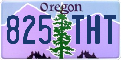 OR license plate 825THT