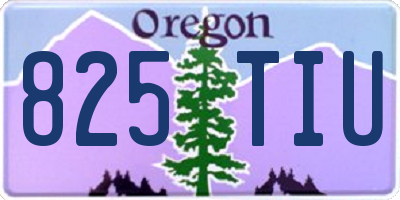 OR license plate 825TIU