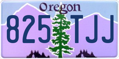 OR license plate 825TJJ