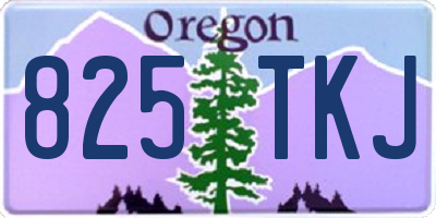 OR license plate 825TKJ