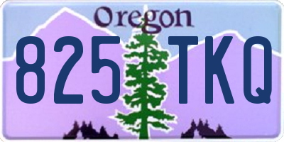 OR license plate 825TKQ