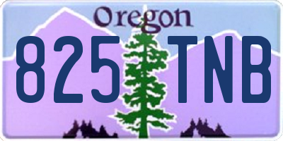 OR license plate 825TNB