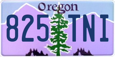 OR license plate 825TNI