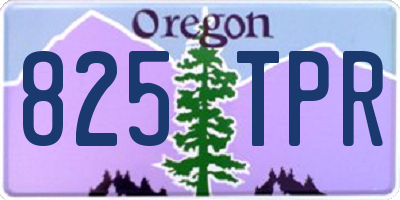 OR license plate 825TPR